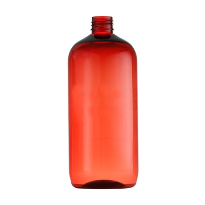 Red Transparent Plastic Bottle/Bottle Mouth 24mm/Plastic Material Can Be Used For PET/PP/PCR