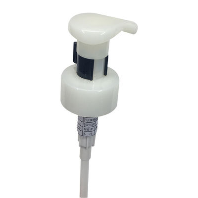32mm White Lotion Pump , Clipper Lock Face Wash Pump