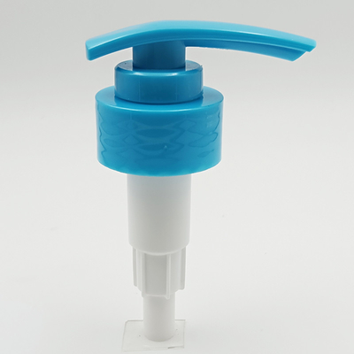 Leak Proof Blue Plastic Pump Head For Liquid Cosmetic Bottle