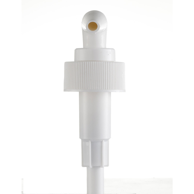 33/410 White Long Mouth Plastic Lotion Pump For Shampoo Environmental Friendly