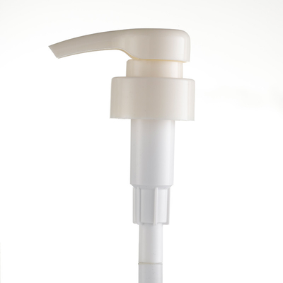Milky White Long Mouth Plastic Pump Head No Spill ISO9001