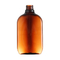 Hot Stamping 400ML Flat Amber Bottle For Medical