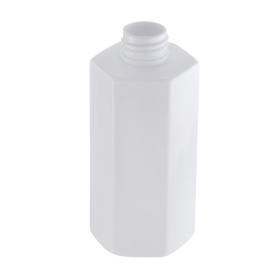 Hexagon White 150ml Plastic Lotion Bottle 24mm Mouth Customized