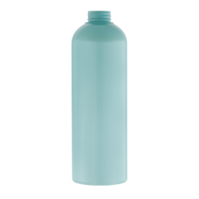 Cyan Glossy 700ml Cosmetic Packaging Bottle Mouth Size 32mm