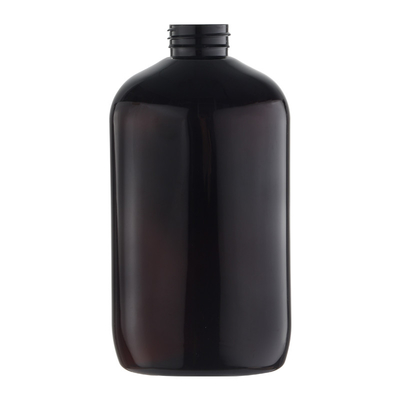 Dark Brown PET Packaging Bottle For Cosmetics 600ml
