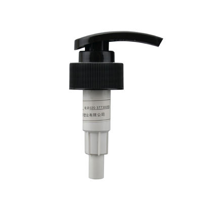 Screw Lock Lotion Pump Dispenser , 4.4cc Black Soap Dispenser Pump