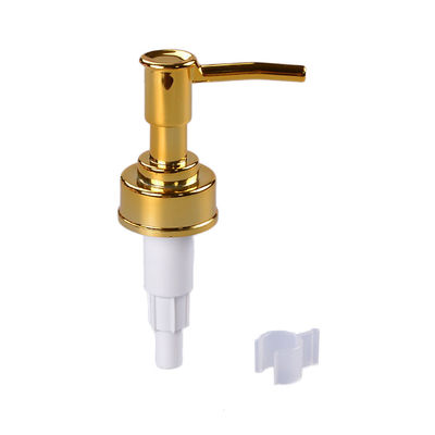 Aluminium Coating Plastic Lotion Dispenser Pump With Long Nozzle Head For Hot