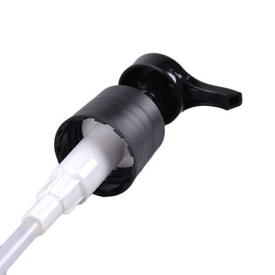 28410 High Neck Plastic Lotion Dispenser Pump Black And White Color