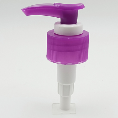 28/410 Purple Rotatable Plastic Lotion Pump For Hair Washing