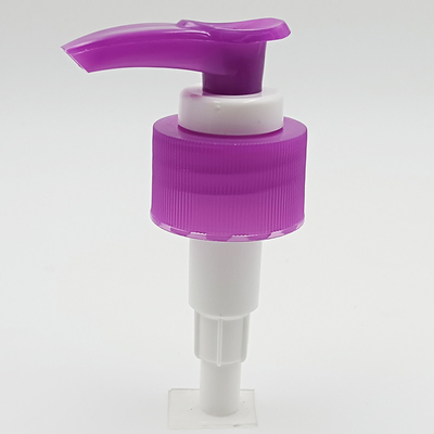 28/410 Purple Rotatable Plastic Lotion Pump For Hair Washing