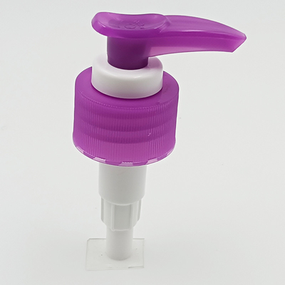 28/410 Purple Rotatable Plastic Lotion Pump For Hair Washing